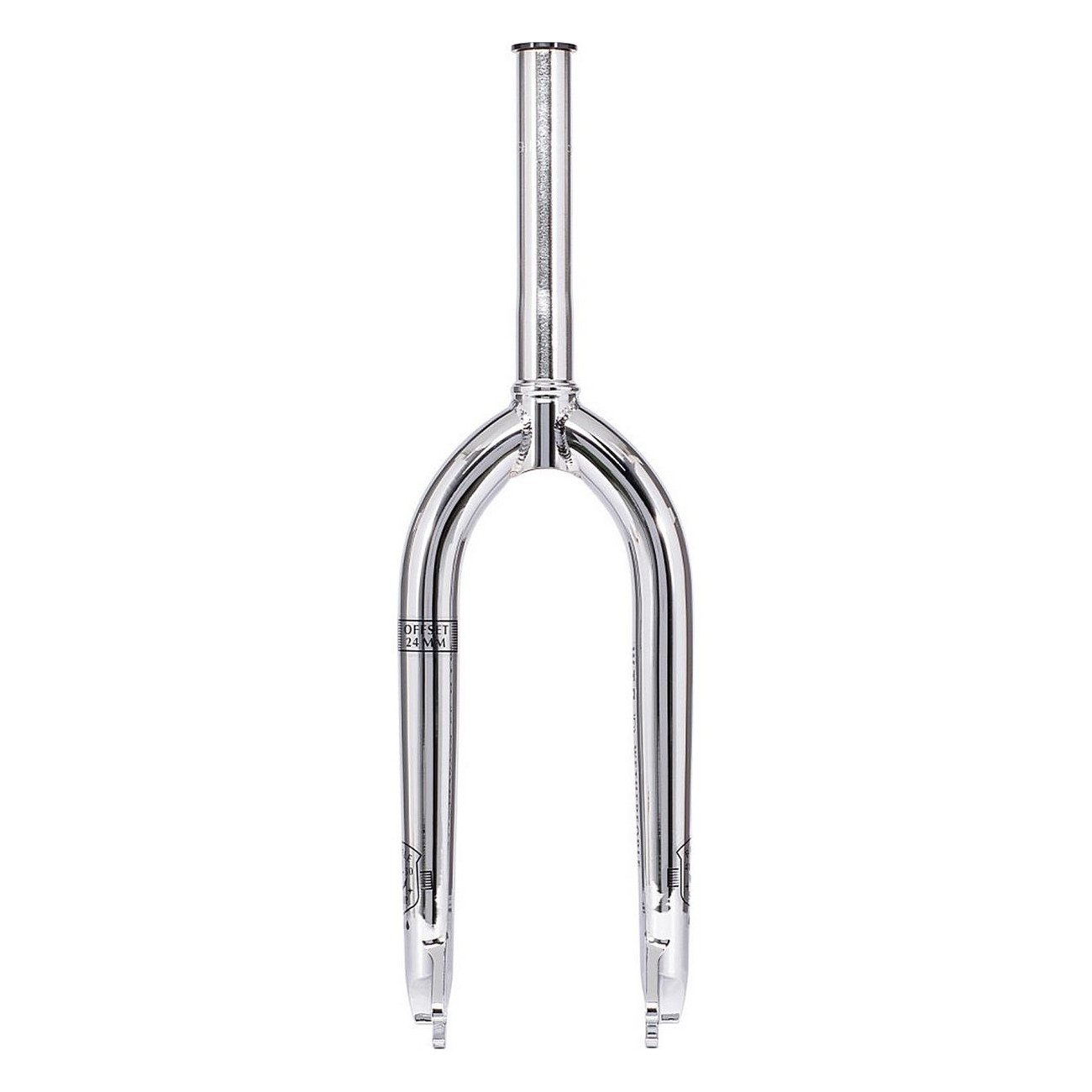 Battleship Fork 15 mm Offset with 3/8' Slot, 4130 CrMo Chrome for 20'' Bike - 2