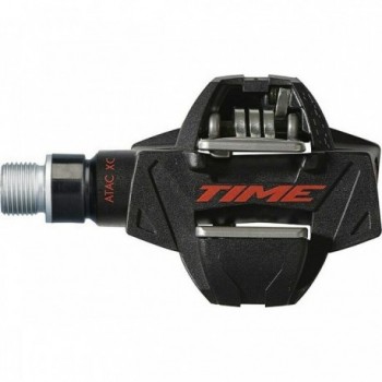 Time ATAC XC 8 Carbon Black-Red Pedals for MTB and Gravel - 1