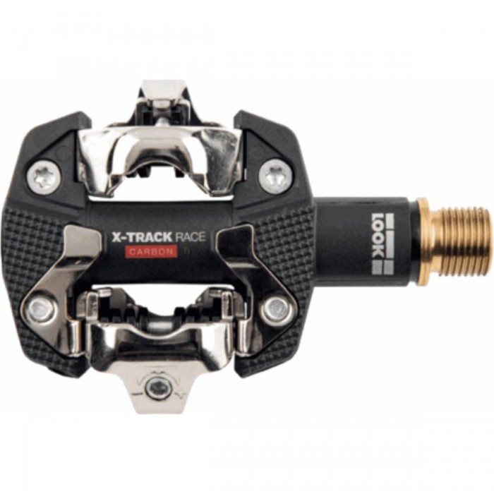 X-Track Race Carbon Ti Clipless SPD MTB Pedals with Carbon Body and Titanium Axle - 1