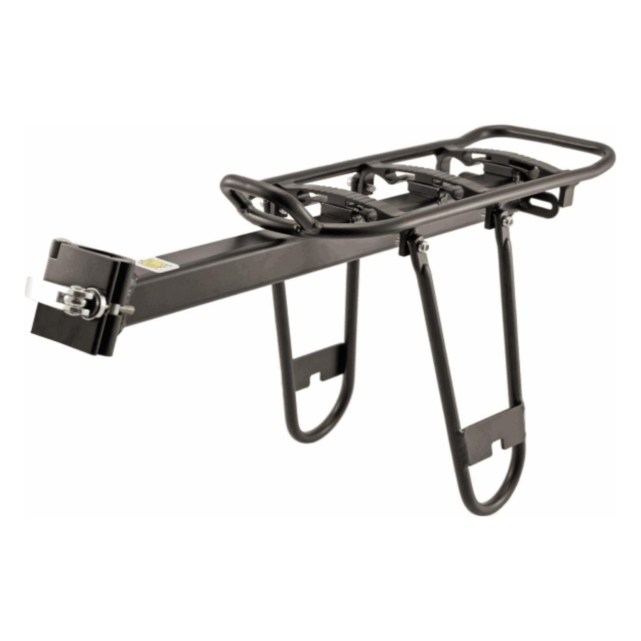 Black Aluminum Rear Rack for 26'-28' Bikes, 10 kg Capacity, Easy Install - 1