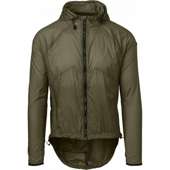 Veste Antivento Unisexe Vert Militaire Taille S - 100% Polyester avec Poches AGU - 1