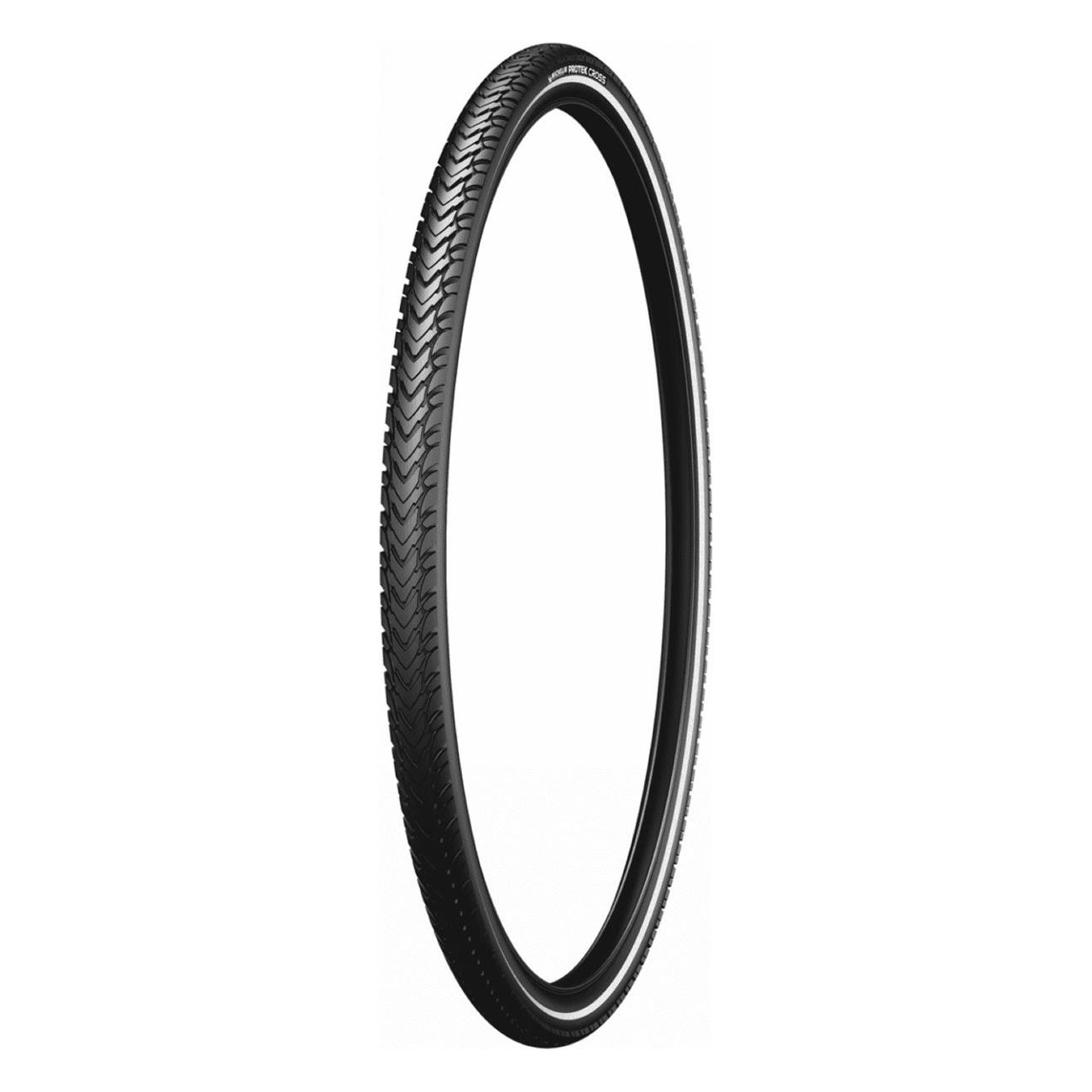 28' 700x47 Protek Cross Black Reflex Rigid Tire for City Trekking - 1