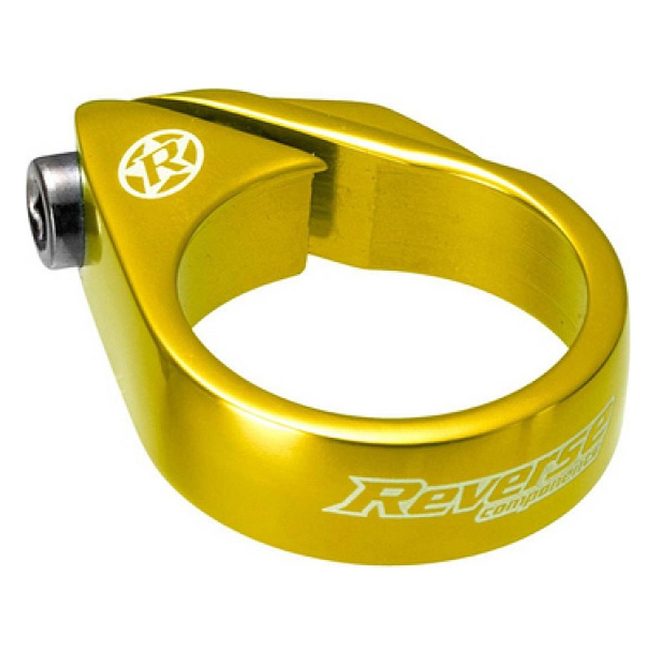 Abrazadera de Sillín Reverse Ø34,9 mm Oro con Tornillo Antirrobo - 1