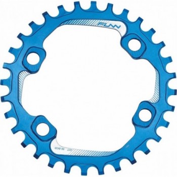 34T Blue Aluminum 7075 CNC Chainring - Compatible with Shimano BCD 96mm - 1