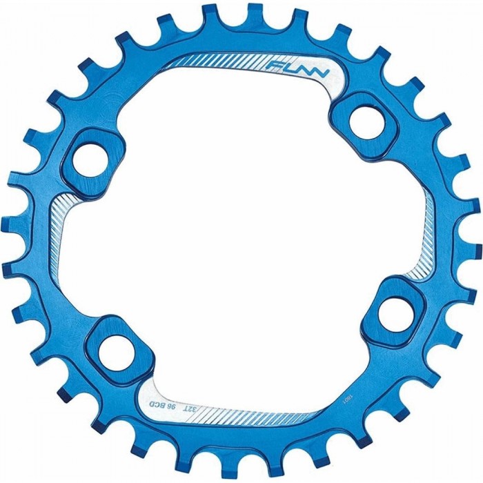 Couronne 34 Dents Aluminium 7075 CNC Bleue - Compatible Shimano BCD 96mm - 1