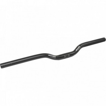 MTB Zoom Black Matte Aluminum Handlebar 600mm, 25.4mm, 15° with 30mm Rise - 1