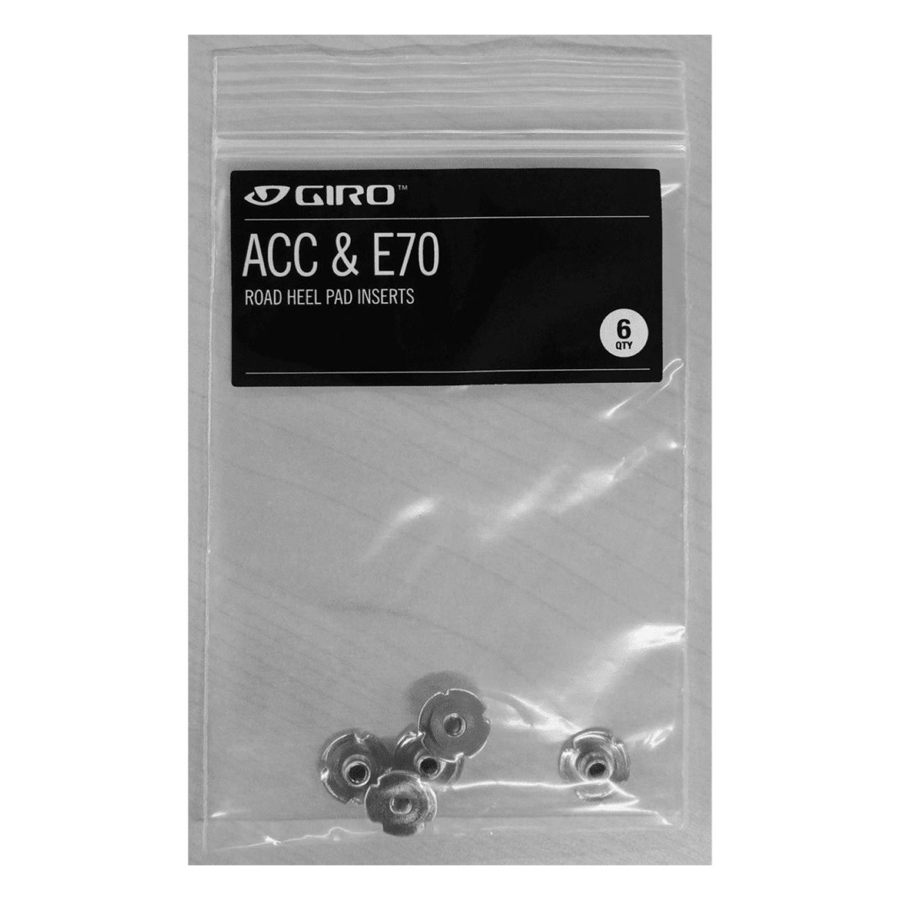 Rondelles filetées de rechange pour chaussures de course GIRO ACC et E70, 2 pièces, noir - 1