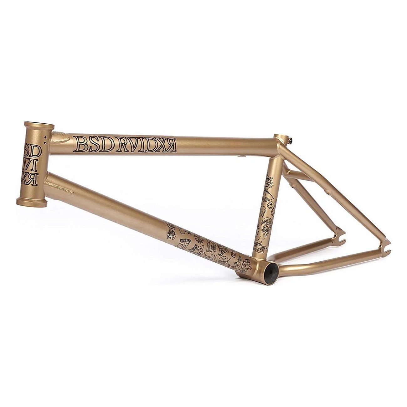 BMX Frame Raider V3 21' Black Flat in Japanese CrMo 4130 - 1