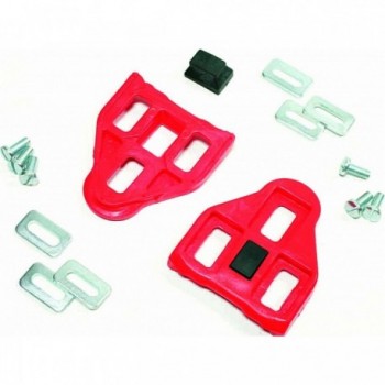 Red Look Delta Pedal Cleats for Road Bikes - Secure Connection & High Performance - 1