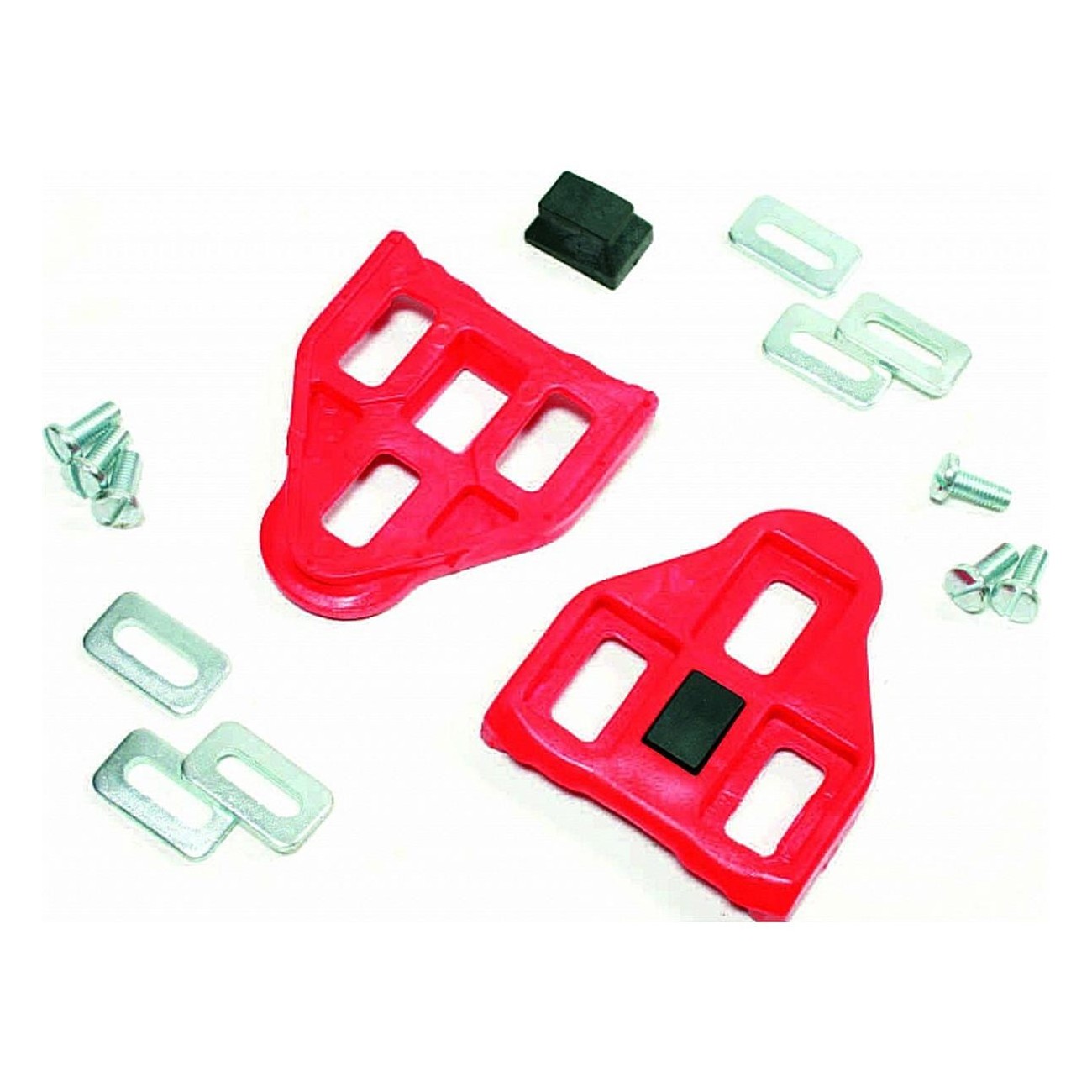 Red Look Delta Pedal Cleats for Road Bikes - Secure Connection & High Performance - 1