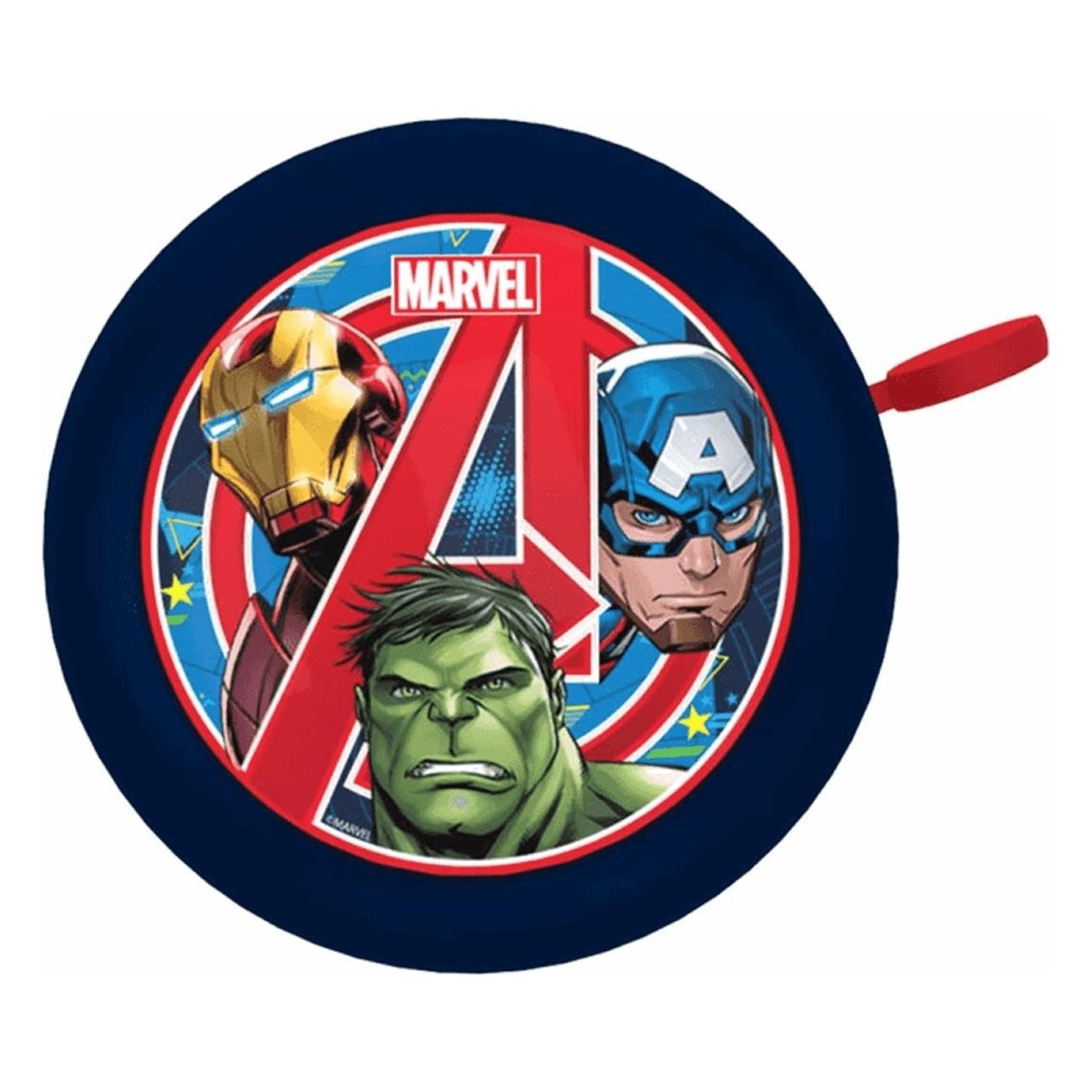 Cloche de Vélo Enfant Disney Avengers ø55mm - Pack de 10 Pièces Acier - 2