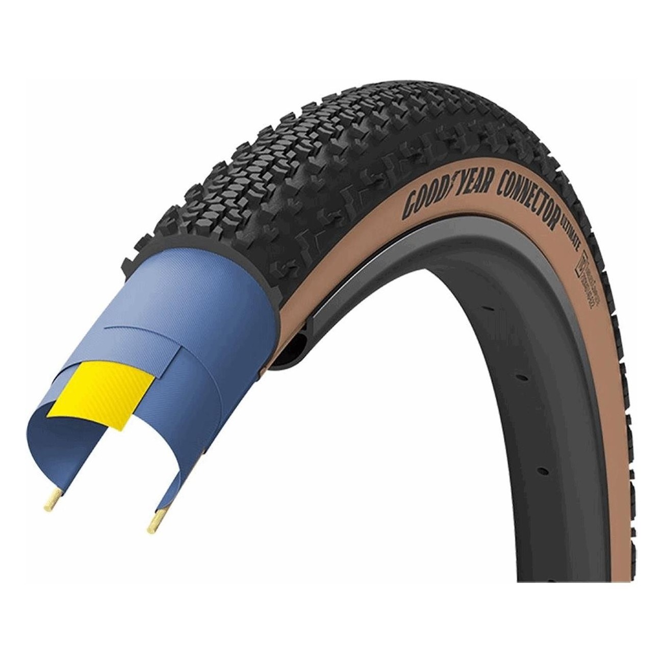 Pneu Goodyear Connector 700x40 Tubeless Noir/Para - Performances Élevées - 1