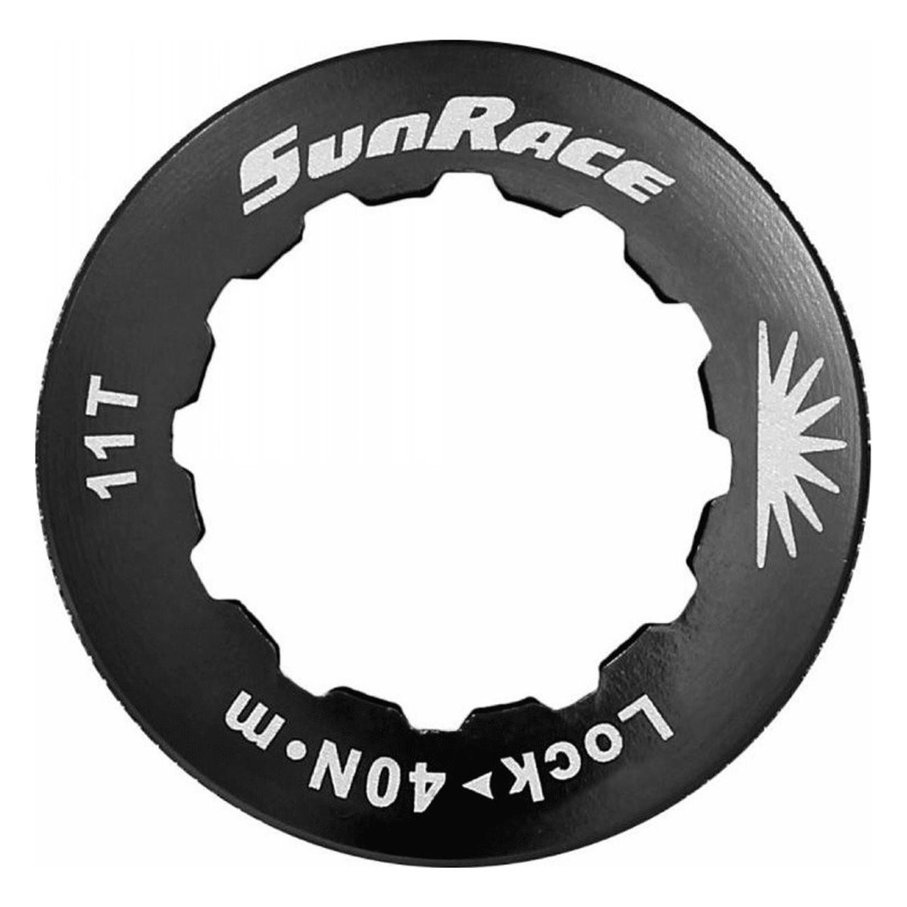 Anillo de Cassette 11 Dientes de Aluminio CNC Negro Compatible Shimano y Sunrace - 1