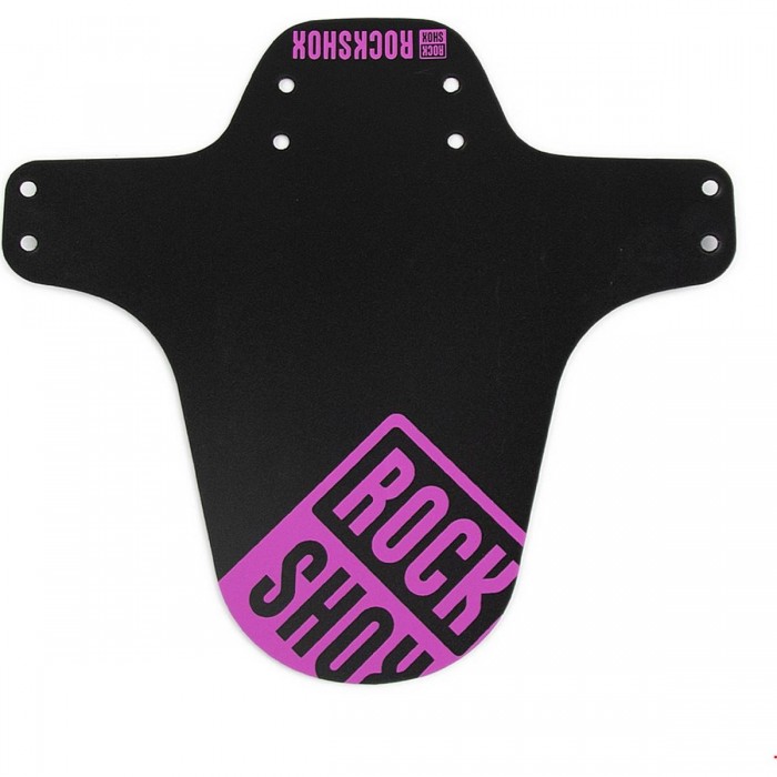 RockShox MTB Mudguard Black-Pink with Side Skirts for Forks - 1