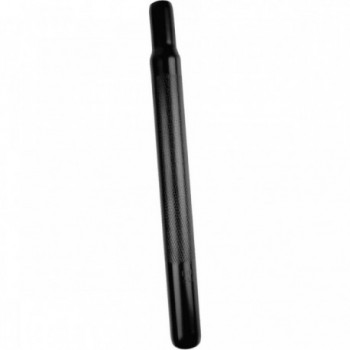 Black Grooved Steel Seatpost 25.4x300mm No Clamp - Quality & Durability for Your Bike - 1