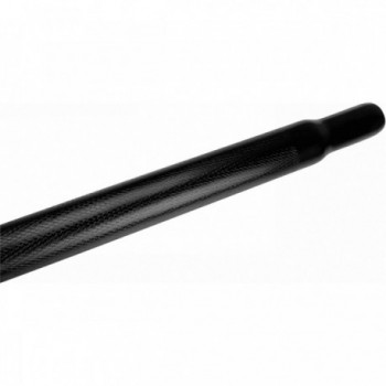 Black Grooved Steel Seatpost 25.4x300mm No Clamp - Quality & Durability for Your Bike - 2