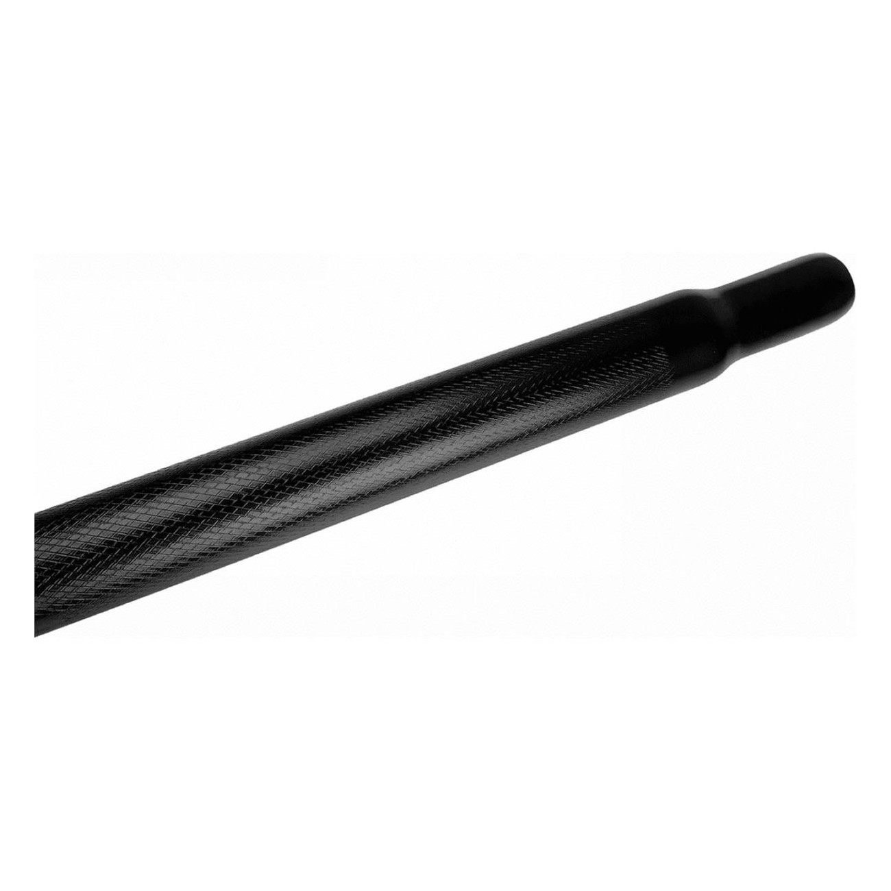 Black Grooved Steel Seatpost 25.4x300mm No Clamp - Quality & Durability for Your Bike - 2