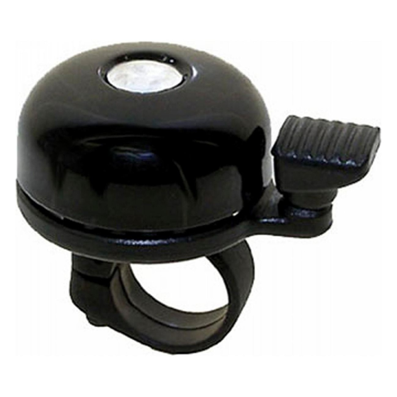 Black Aluminum Bicycle Bell 43mm - Loud and Bright Sound - 1