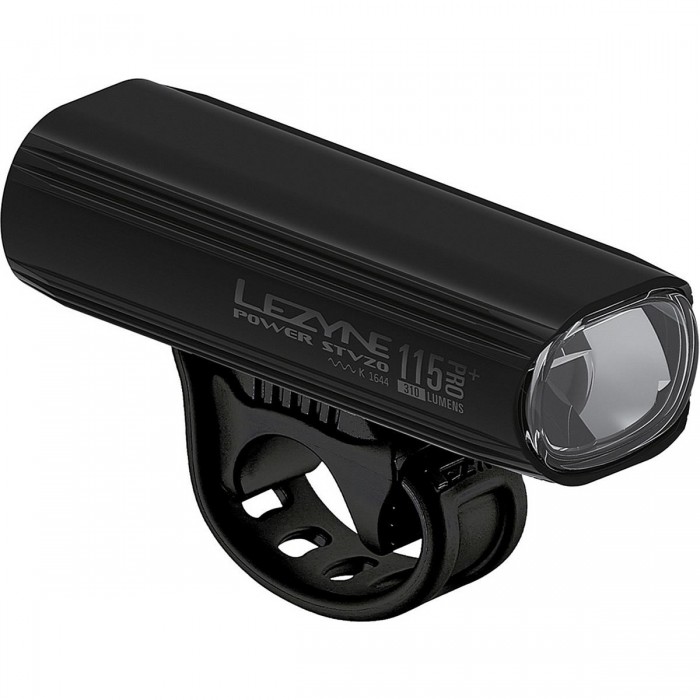 LED Power Pro 115+ STVZO Bike Light, Matte Black, 115 Lux/310 Lumen, Rechargeable, IPX7 - 1