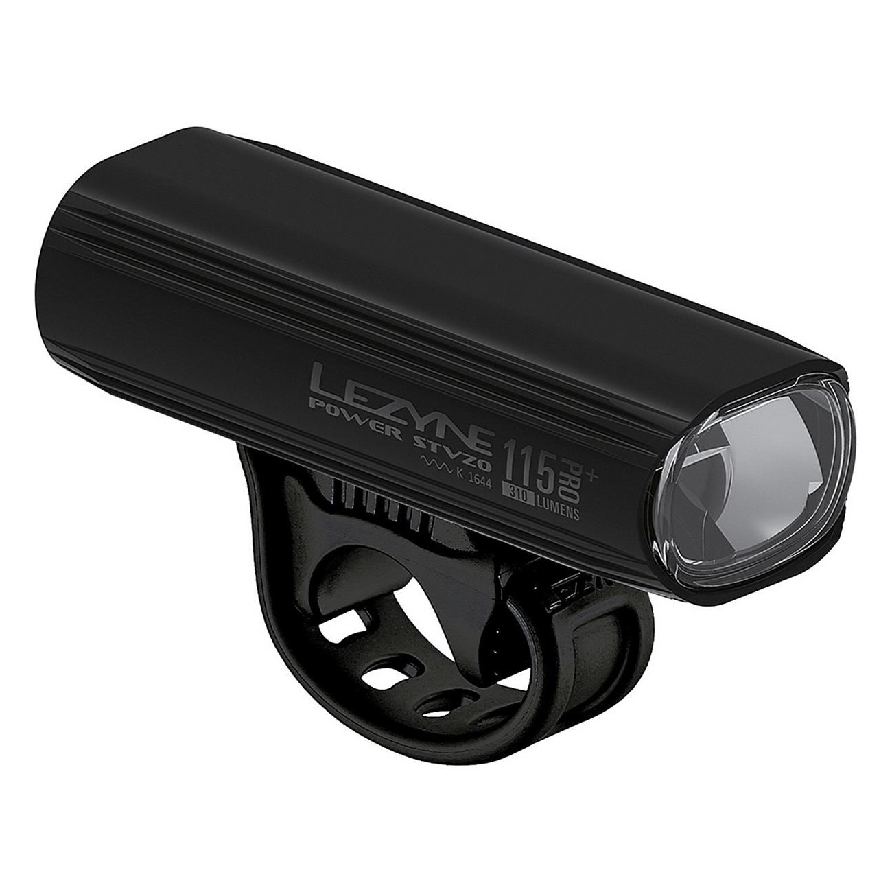 LED Power Pro 115+ STVZO Bike Light, Matte Black, 115 Lux/310 Lumen, Rechargeable, IPX7 - 1