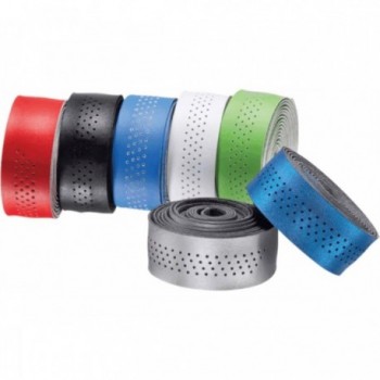 White Perforated Handlebar Tape 30mm x 1600mm with Complete Accessories - 1