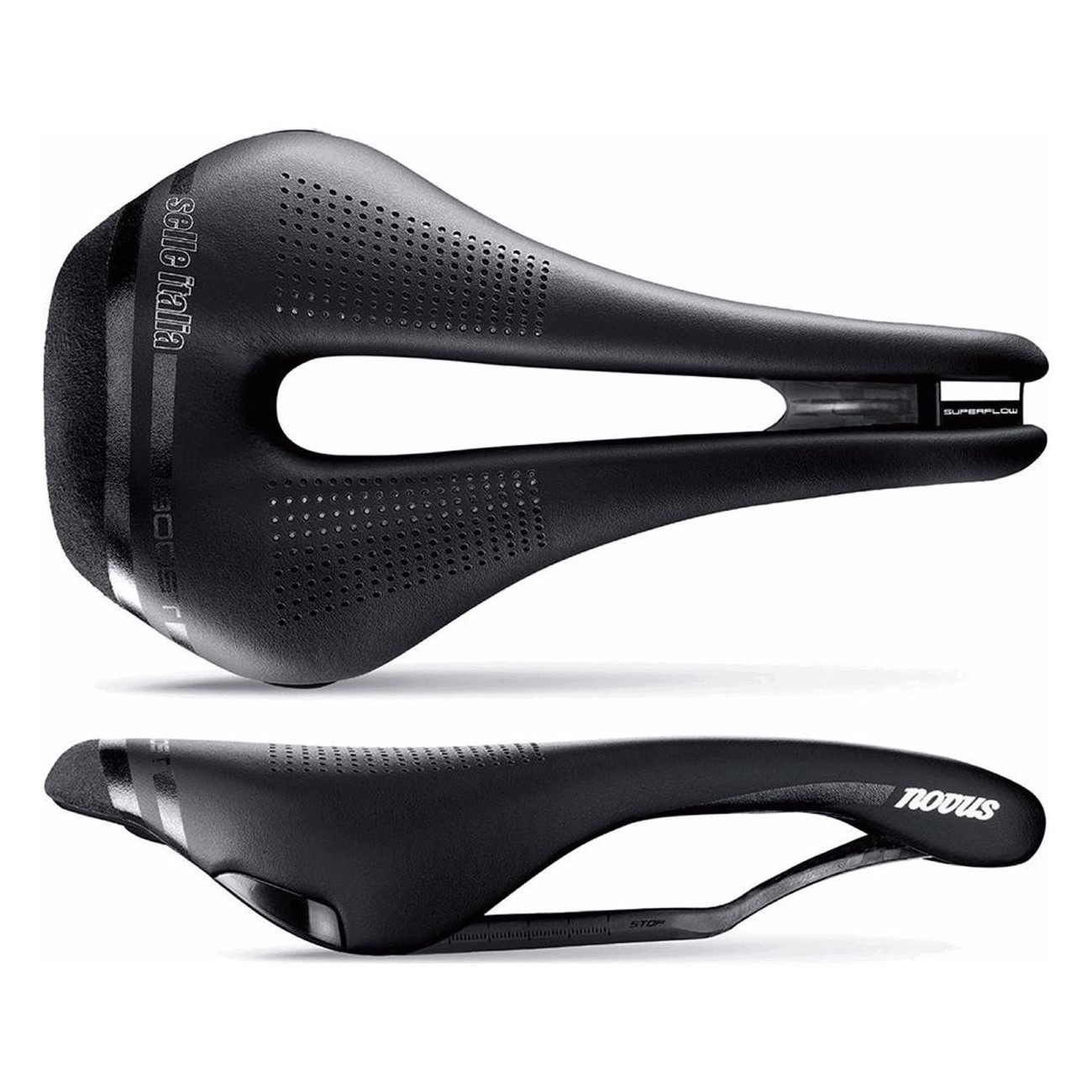 Novus Boost Superflow L3 Saddle 135x256mm Black - Comfort & Performance, 182g - 1