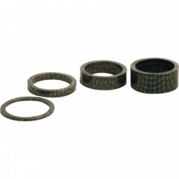 3mm Black Carbon Spacers for 28.6mm Handlebars - Pack of 10 MVTEK - 1