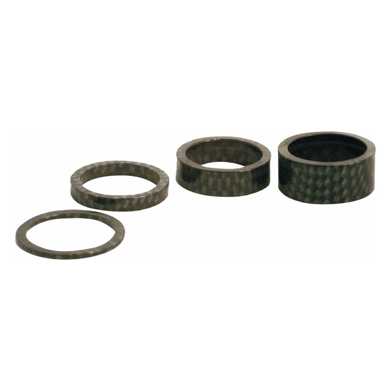 3mm Black Carbon Spacers for 28.6mm Handlebars - Pack of 10 MVTEK - 1