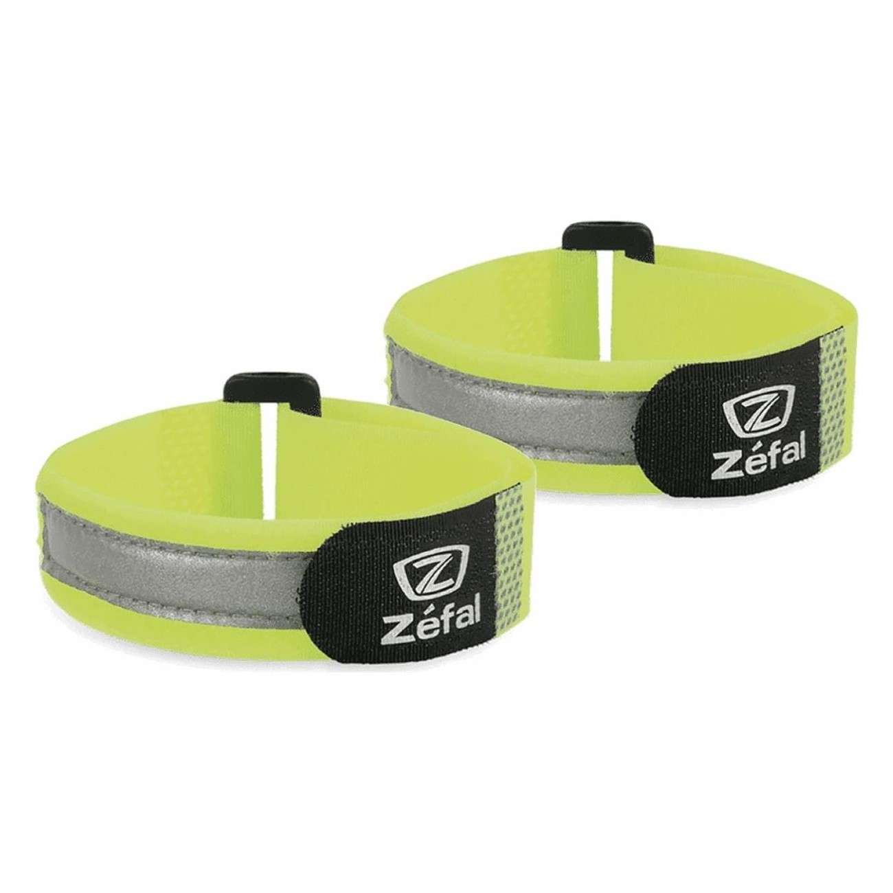 Bandes Fluo Jaunes en Nylon, Taille Unique, 2 Pièces, Conforme EN13356 - 1