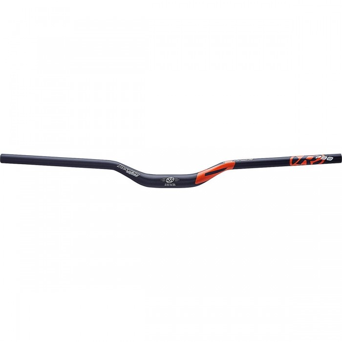 Reverse Handlebar 790mm Ø31.8mm with 35mm Rise - Matte Black and Orange - 1