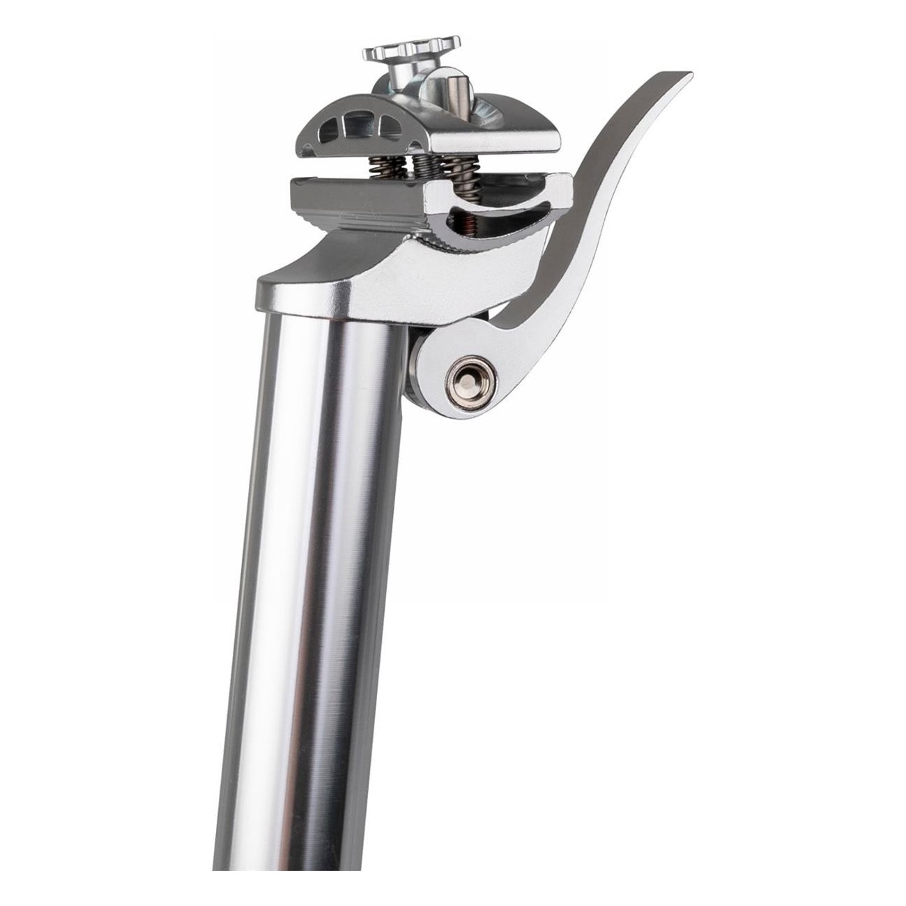 M-Wave Rapid Swap Aluminum Seatpost Silver 27.2x350mm with Quick Release - 4