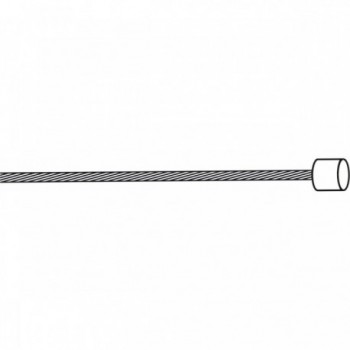 Edelstahl Innenzugseil vorgeölt 2200x1,2 mm mit Nipplo 4x4 mm, 100 Stück PROMAX - 2