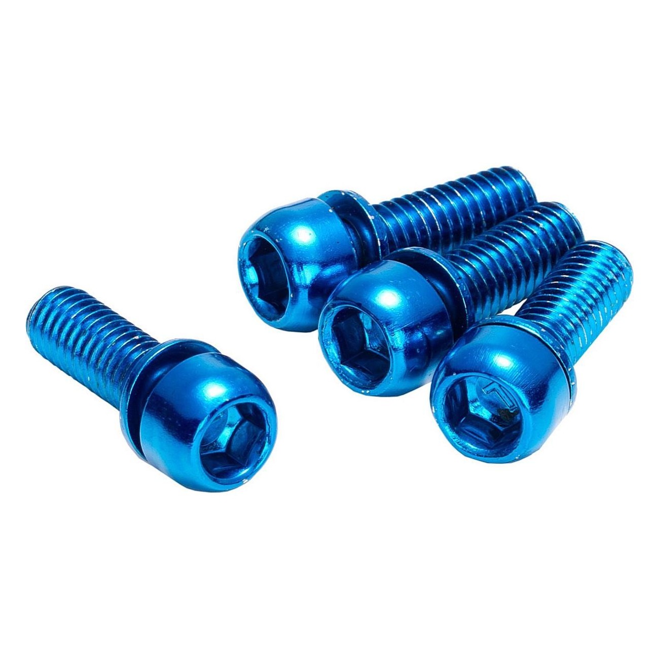 M6x18mm Blue Steel Brake Reverse Adapter Screw Set - 1