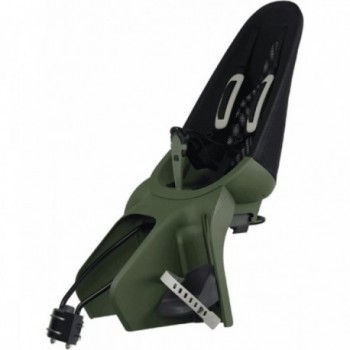 Seggiolino Posteriore Qibbel Air Nero/Verde per Telaio, Portata Fino a 22 kg, Leggero e Sicuro - 1 - Seggiolini - 