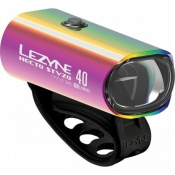 Lezyne Hecto Drive 40 STVZO Neo Metallic Bike Light - 40 Lux, IPX7, USB Rechargeable - 1