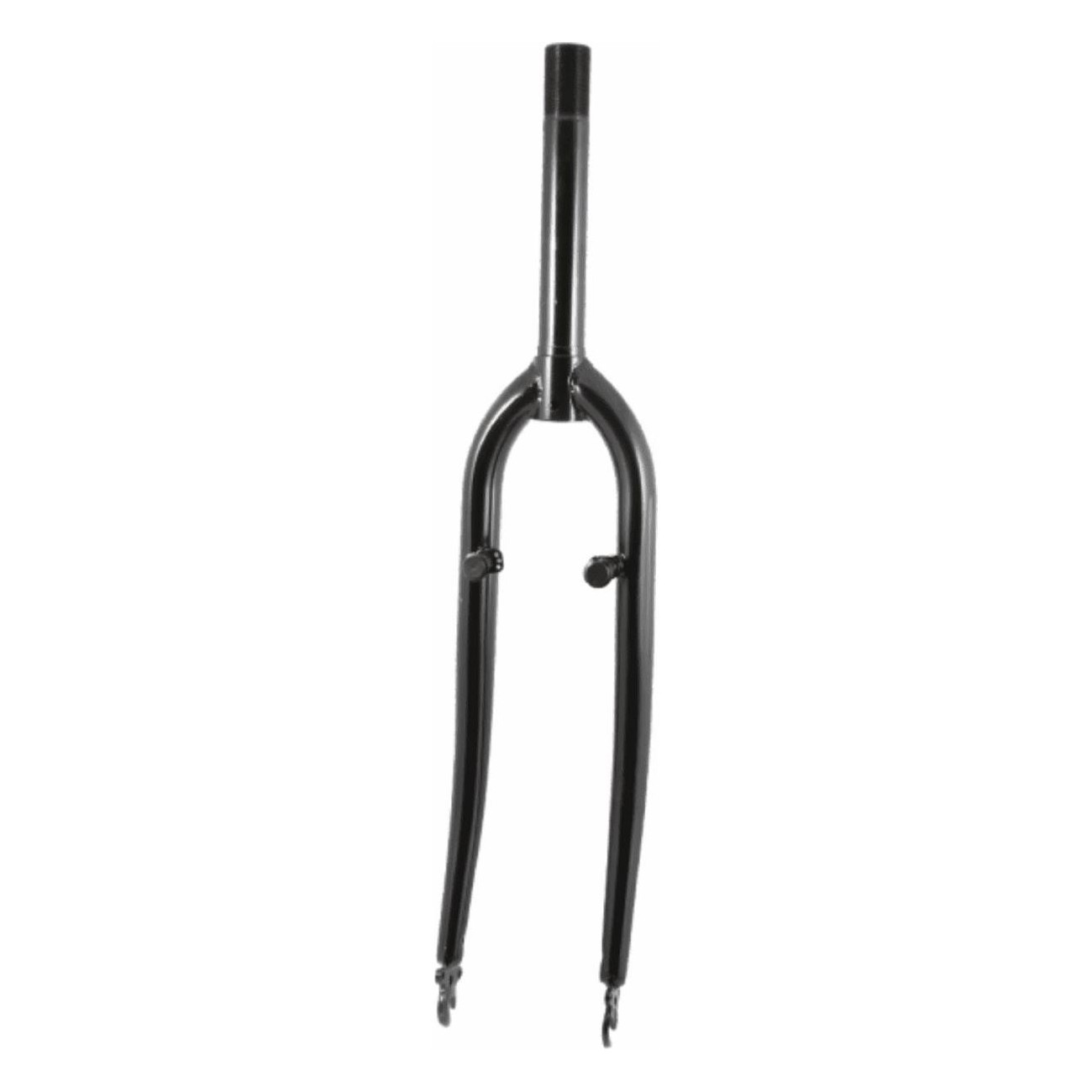 Black Rigid Fork 28' for Urban Bicycle with V-Brake - 1