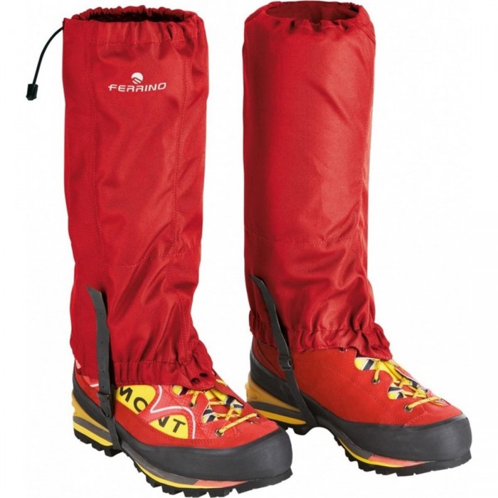 Guêtres Cervino Rouge Taille Unique pour Alpinisme et Trekking 220g - 1