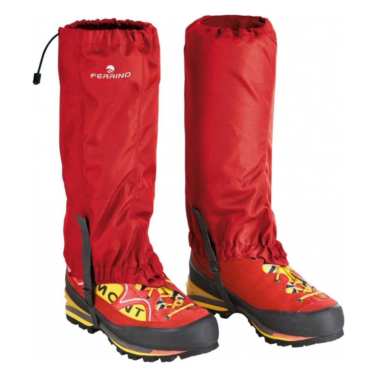 Guêtres Cervino Rouge Taille Unique pour Alpinisme et Trekking 220g - 1