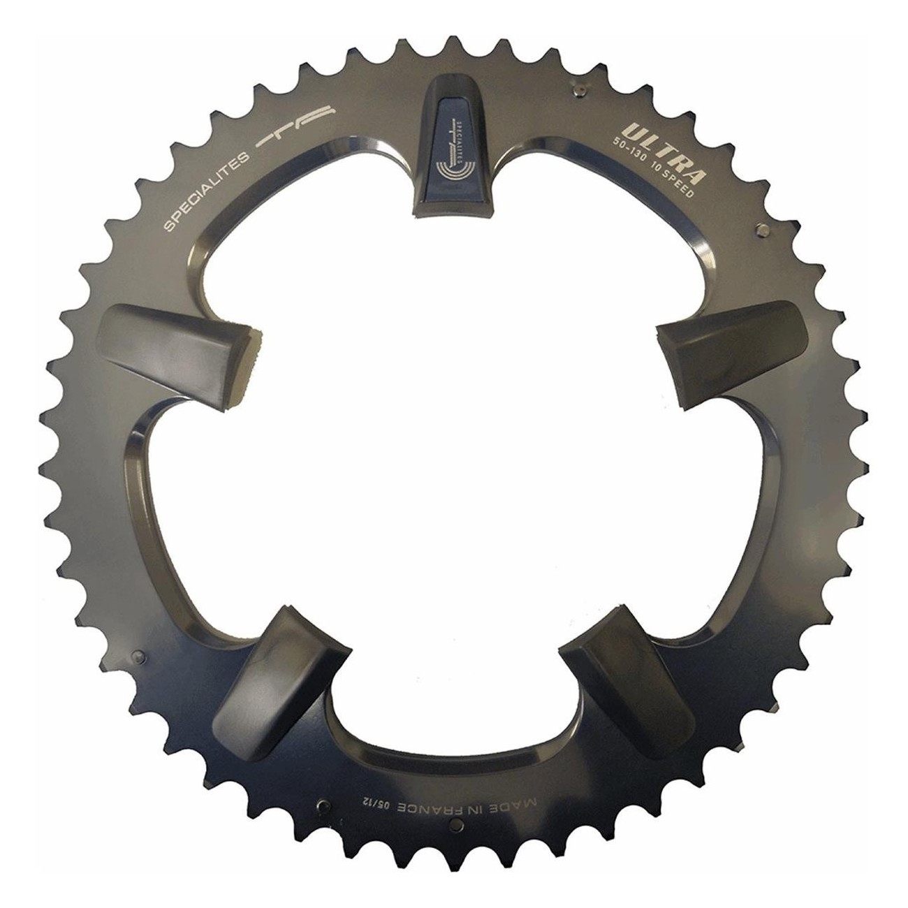 Shimano Ultegra 10V 53T Single Chainring Gray, BCD 130mm, Compatible with T.A. - 1