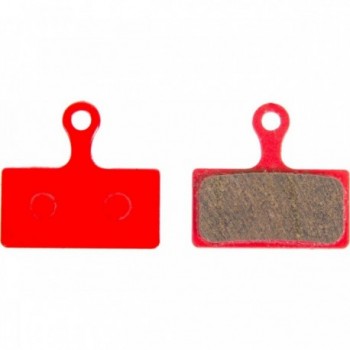 Plaquettes de frein à disque Shimano XTR BR-M785/885 rouges avec clip Nirosta - 1