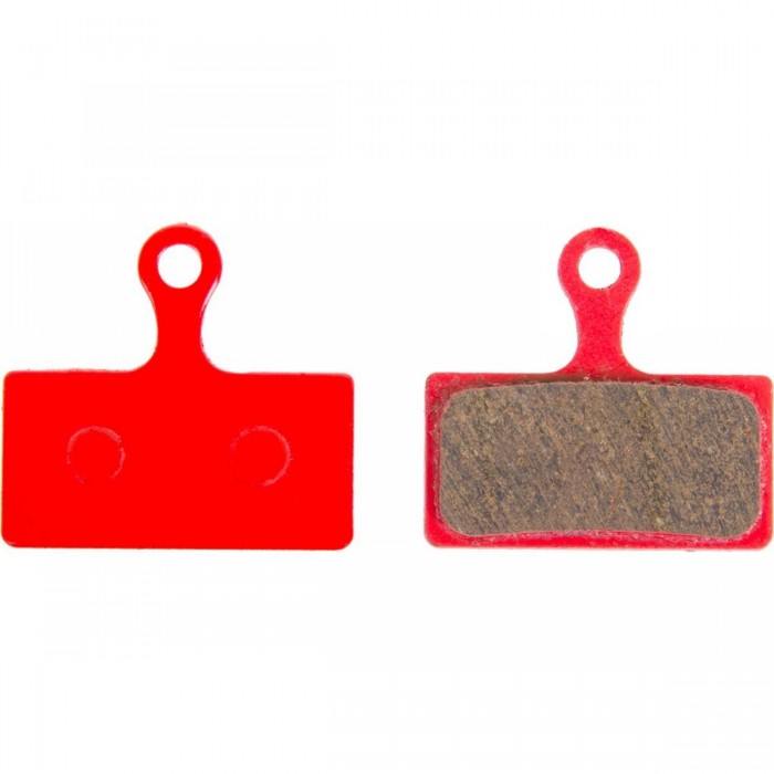 Plaquettes de frein à disque Shimano XTR BR-M785/885 rouges avec clip Nirosta - 1