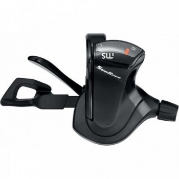 Left 2V Shifter in Black Aluminum Compatible with Shimano, SRAM, Sunrace - 1