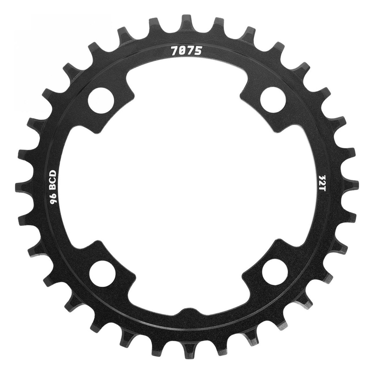 Couronne Simple VTT 32 Dents BCD 96mm en Aluminium 7075 Noir - Compatible SUNRACE - 1