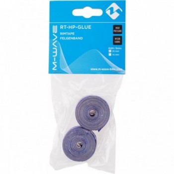 Cinta Autoadhesiva para Llanta de Nylon Azul 20mm x 12-28, Grosor 0,5mm - 3