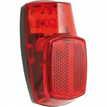 Battery-Powered Rear Light with 3 Red LEDs MVTEK, Fender Mount & Batteries Included - 1