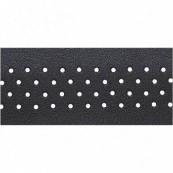 Black Perforated Handlebar Tape 30mm x 1600mm with Complete Accessories - 1