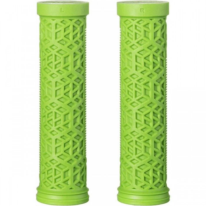 Poignées HILT ES 30mm en Caoutchouc Vert avec Collier en Aluminium CNC, 96g - FUNN - 1