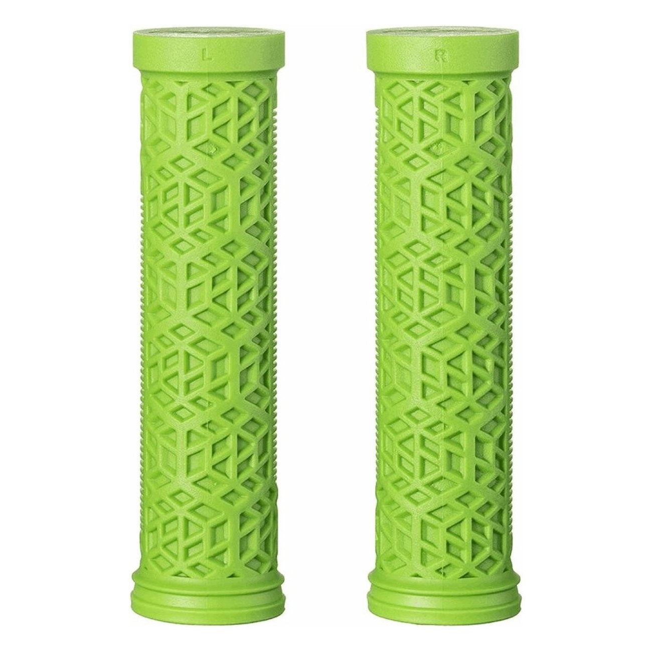 HILT ES 30mm Green Rubber Grips with CNC Aluminum Collar, 96g - FUNN - 1