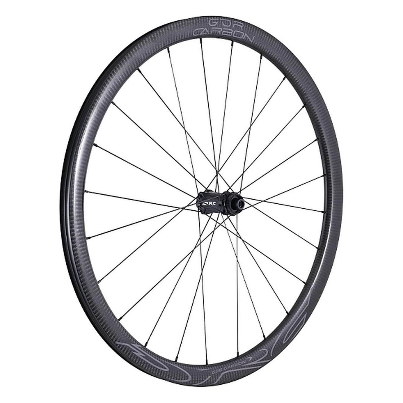 GDR Carbon Front Wheel for Gravel - Weight 645g, 700c, Tubeless Ready - 1