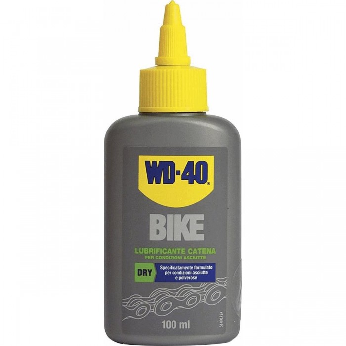 Olio Lubrificante WD40 Bike 100ml con PTFE per Catene Asciutte - Lubrificazione Ottimale e Duratura - 1 - Catena - 5032227396951